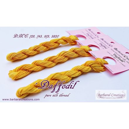 Hand dyed pure silk floss - Daffodil