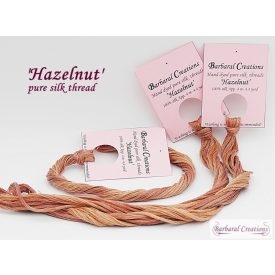 Hand dyed pure silk floss - Hazelnut