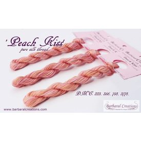 Hand dyed pure silk floss - Peach Kiss