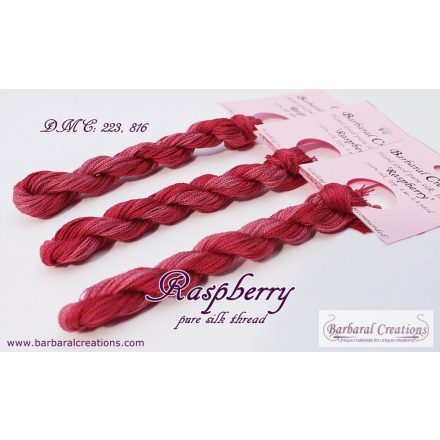 Hand dyed pure silk floss - Raspberry