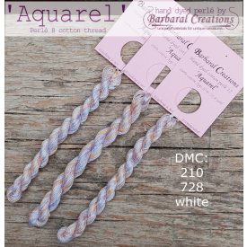 Hand dyed cotton perle 8 - Aquarel