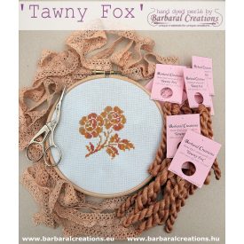 Hand dyed cotton perle 8 - Tawny Fox