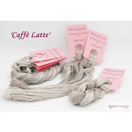 Hand dyed cotton perle 12 - Caffé Latte