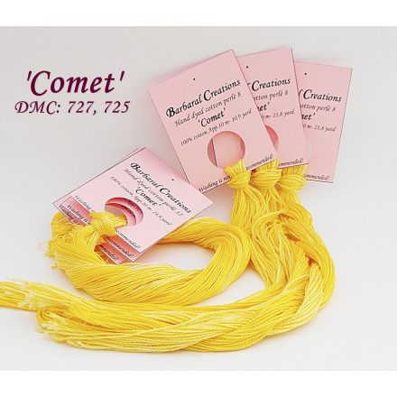 Hand dyed cotton perle 12 - Comet