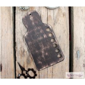   Hand made thread keeper in primitive style - 'Dark Brown' 