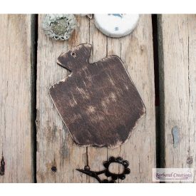    Hand made, hand painted hornbook in primitive style - 'Brown'