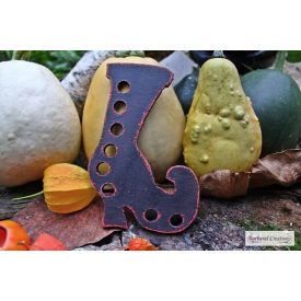 WITCH BOOT hand made, hand painted thread keeper