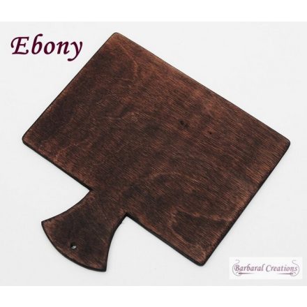  Hand made wooden hornbook in primitive style - 'Ebony'