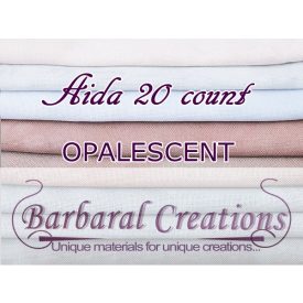   FOTM 6 months  - Aida 20 count OPALESCENT - 27x19" - 70x50 cm (2 pieces)