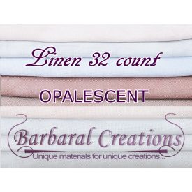   FOTM 12 months - Linen 32 count OPALESCENT - 27x19" - 70x50 cm (2 pieces)