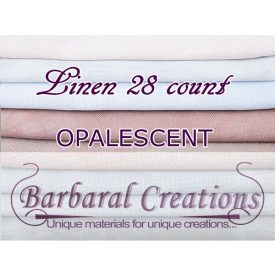   FOTM 6 months - Linen 28 count OPALESCENT - 27x19" - 70x50 cm (2 pieces)